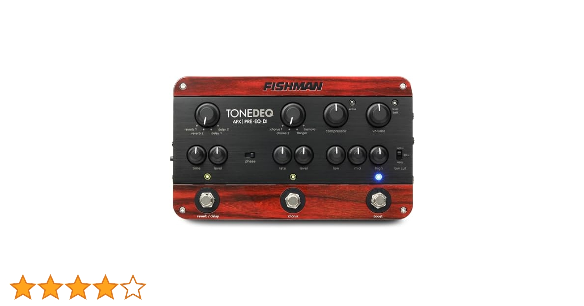 Amazon | FISHMAN FX ToneDEQ AFX Preamp, EQ and DI with Dual
